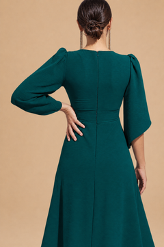 Vestido Majo Verde Botella