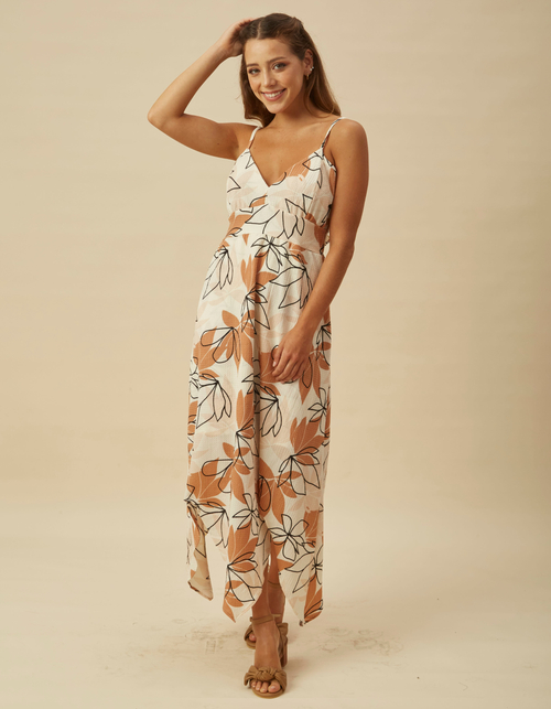 Vestido Jessica Blanco Print