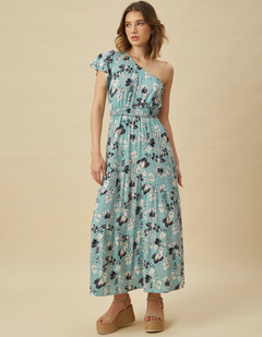 Vestido Agustina Celeste Print