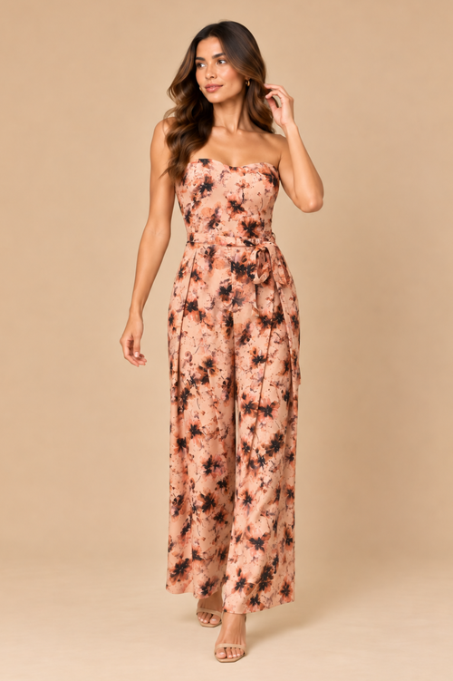 Enterizo Fonseca Naranja Print