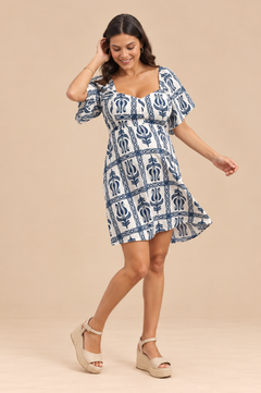Vestido Lisi Azul Print