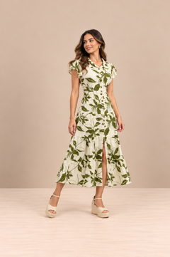Vestido Belgica Verde Print