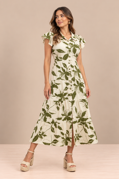 Vestido Belgica Verde Print