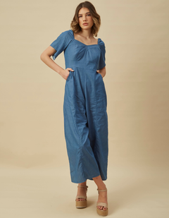 Enterizo Elsa Celeste Denim