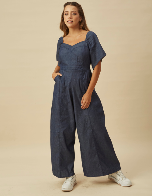 Enterizo Elsa Azul Denim
