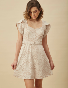 Vestido Noelia Beige Encaje