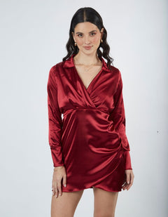 Vestido Mery Guinda