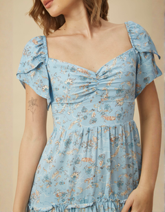 Vestido Kaia Celeste Print
