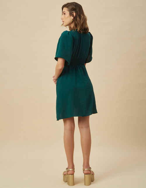 Vestido Bea Verde Botella