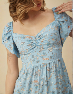 Vestido Kaia Celeste Print