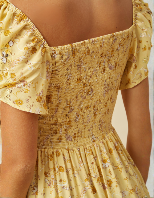 Vestido Kaia Amarillo Print