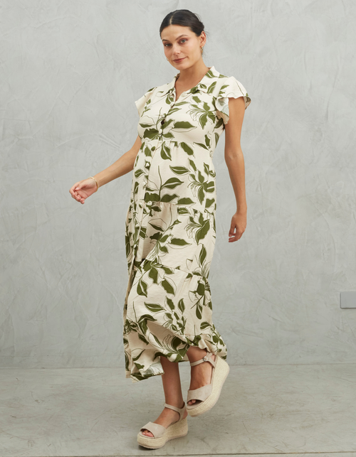 Vestido Belgica Verde Print