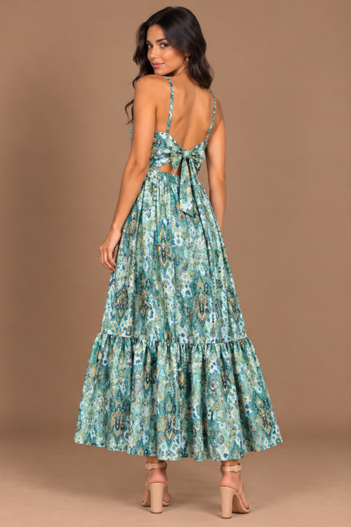 Vestido Positano Verde Print