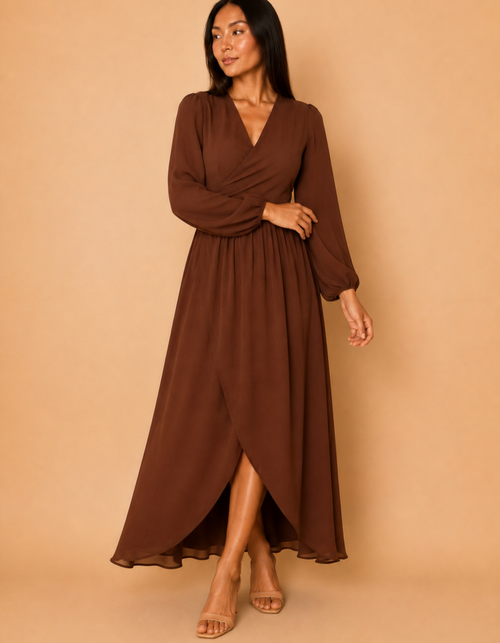 Vestido Isabella Marron