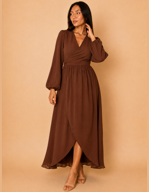 Vestido Isabella Marron