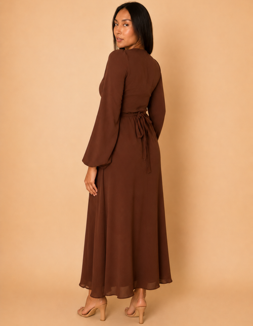Vestido Isabella Marron