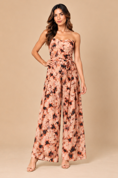 Enterizo Fonseca Naranja Print