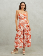 Enterizo Fonseca Naranja Print