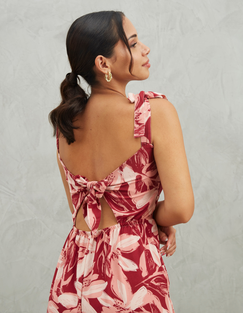 Enterizo Sirena Rojo Print