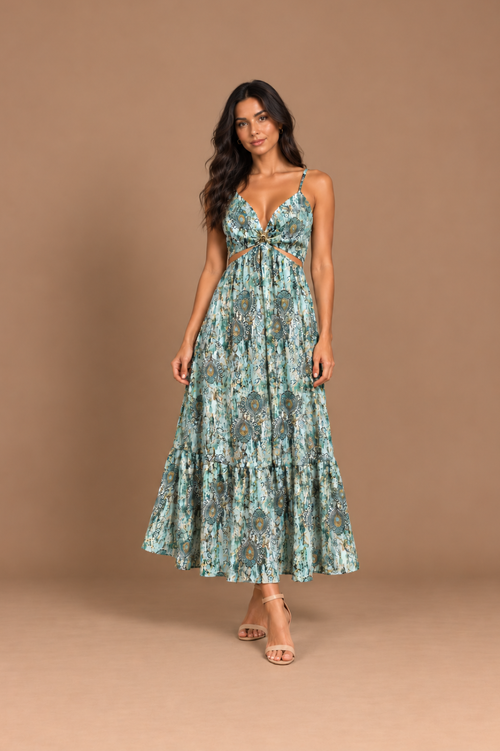 Vestido Positano Verde Print