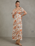 Vestido Paris Naranja Print