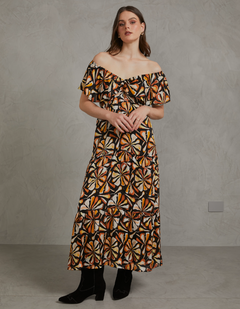 Vestido Paris Negro Print