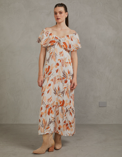 Vestido Paris Naranja Print