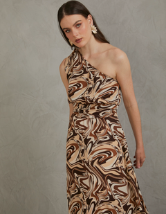 Vestido Marina Marrón Print
