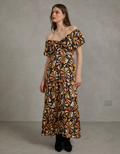 Vestido Paris Negro Print