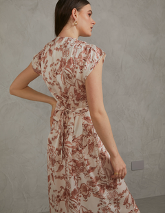 Vestido Eva Camel Print
