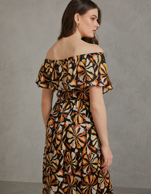 Vestido Paris Negro Print