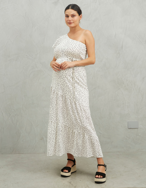 Vestido Agustina Blanco Puntos