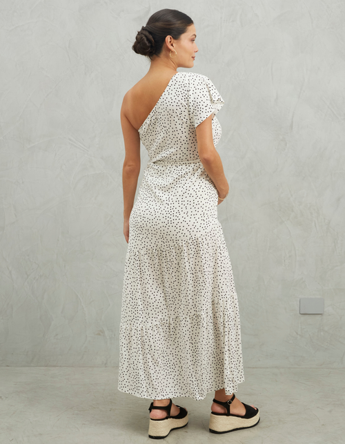 Vestido Agustina Blanco Puntos