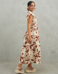Vestido Belgica Marrón Print
