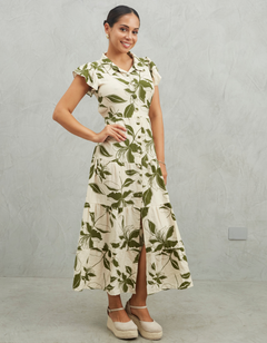 Vestido Belgica Verde Print