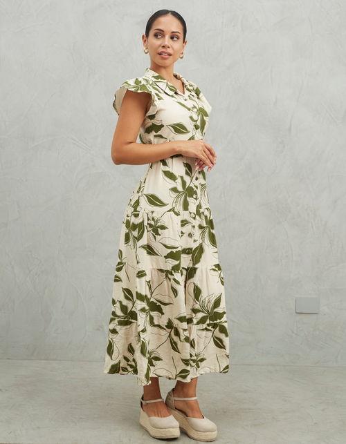 Vestido Belgica Verde Print