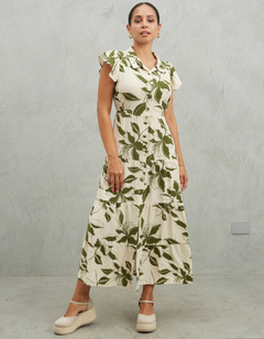 Vestido Belgica Verde Print