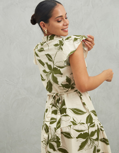 Vestido Belgica Verde Print