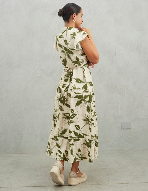 Vestido Belgica Verde Print