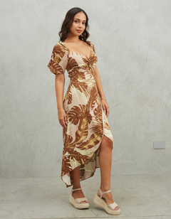 Vestido Elena Marrón Print