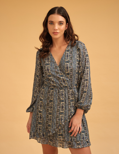 Vestido Esfera Azul Print