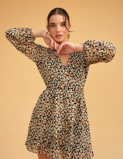 Vestido Esfera Ocre Print
