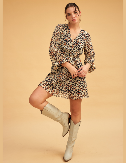 Vestido Esfera Ocre Print