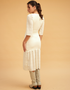 Vestido Gabi Blanco Tejido