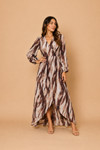 Vestido Isabella Marrón Print