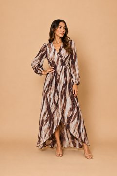 Vestido Isabella Marrón Print