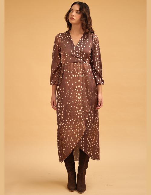 Vestido Isabella Marron Print