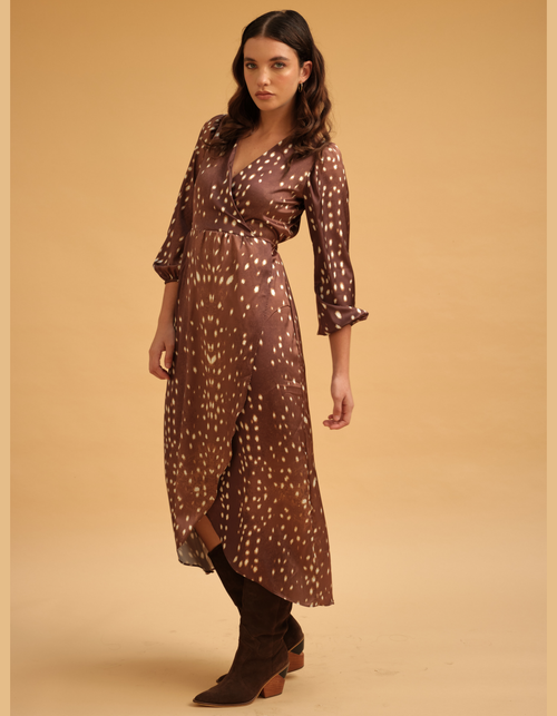 Vestido Isabella Marron Print
