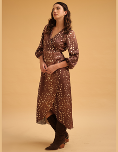 Vestido Isabella Marron Print