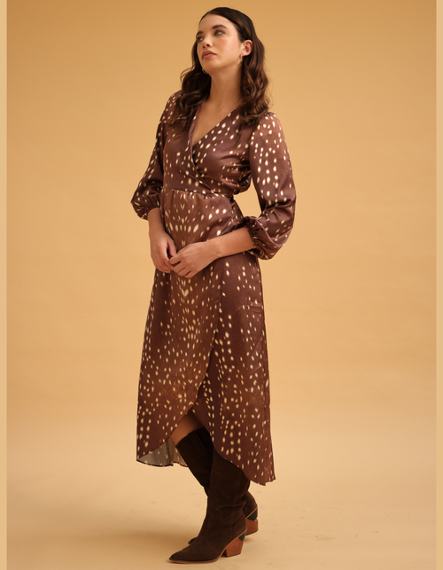 Vestido Isabella Marron Print